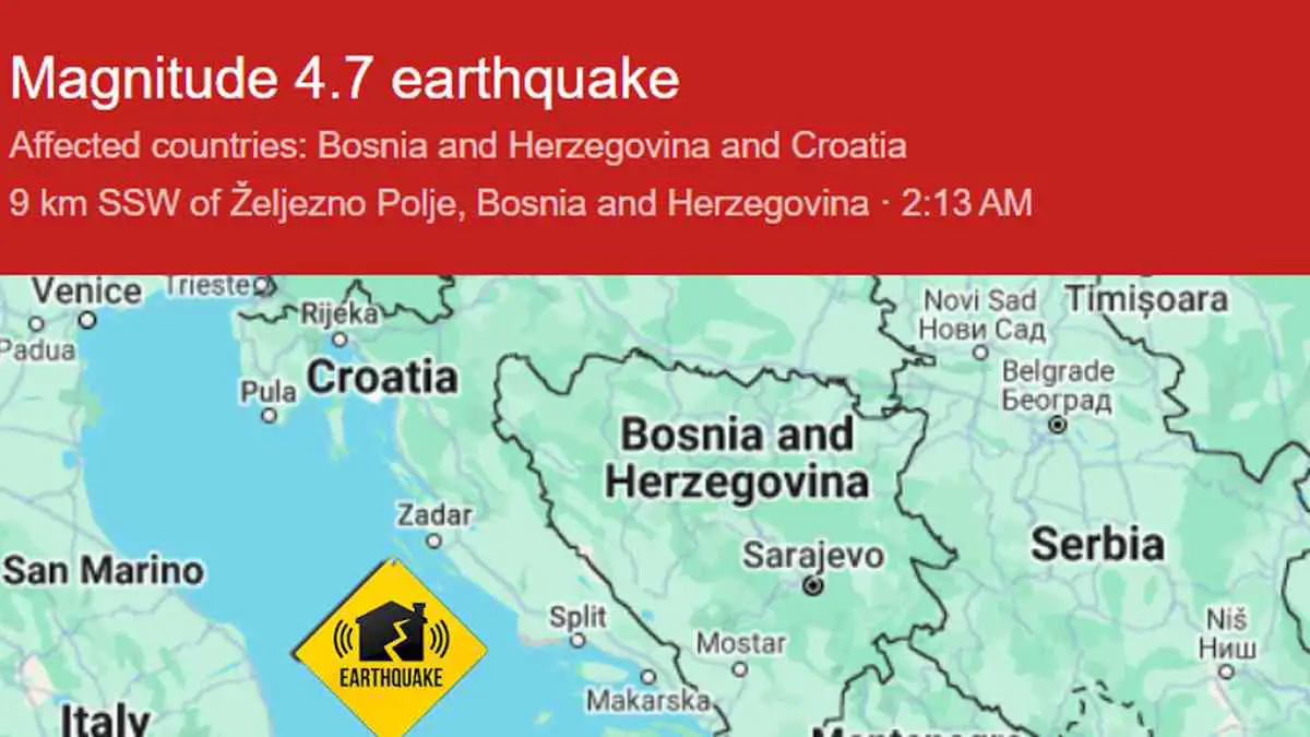 earthquake bosnia