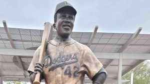 Desecrated Jackie Robinson Statue: Discovered Burned and Dismantled in Trash Can, Confirm Police